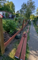Fertigstellung Gartenzaun
